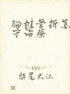 胸椎骨折怎么保守治疗