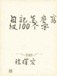 日记怎么写二年级100个字