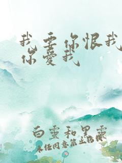 我要你恨我也要你爱我