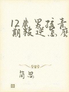 12岁男孩青春期叛逆怎么办