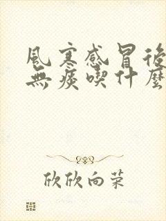 风寒感冒后干咳无痰吃什么药