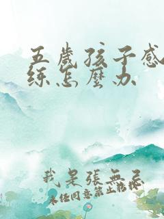 五岁孩子感统训练怎么办