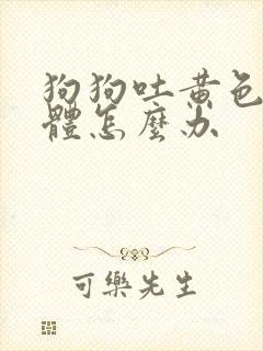 狗狗吐黄色的液体怎么办