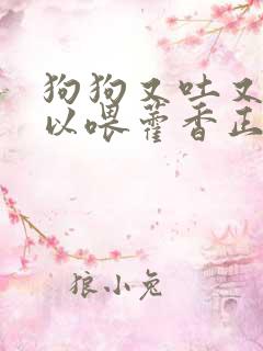 狗狗又吐又拉可以喂藿香正气水吗