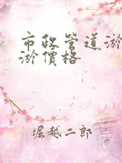 市政管道淤泥清淤价格