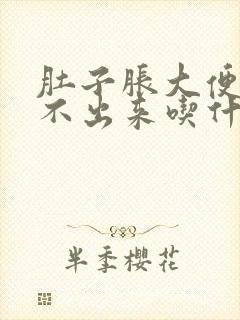 肚子胀大便又拉不出来吃什么药