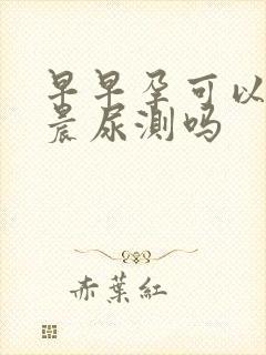 早早孕可以不用晨尿测吗