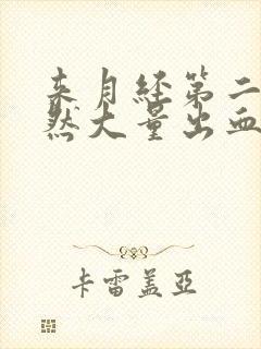 来月经第二天突然大量出血还伴有大量血块