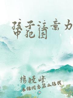 孩子注意力不集中犯困