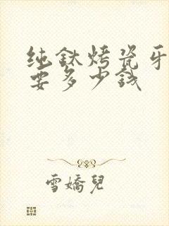 纯钛烤瓷牙一个要多少钱