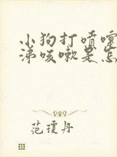 小狗打喷嚏流鼻涕咳嗽是怎么回事