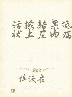 活检结果低度鳞状上皮内病变