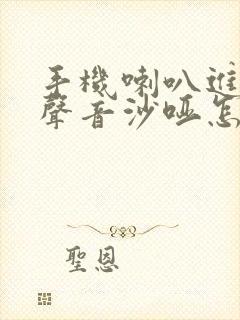 手机喇叭进水了声音沙哑怎么办