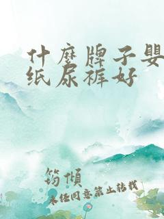 什么牌子婴幼儿纸尿裤好