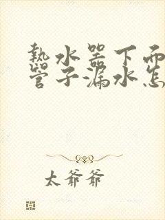 热水器下面那个管子漏水怎么办