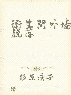 卫生间外墙墙皮脱落