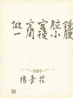 做完宫腔镜手术一周后小腹有点胀是啥原因