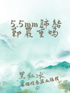 5.5mm肺结节严重吗