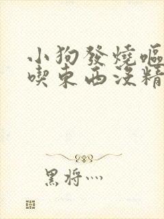 小狗发烧呕吐不吃东西没精神怎么办