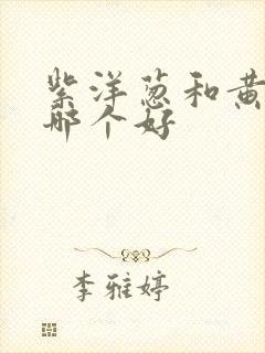 紫洋葱和黄洋葱哪个好