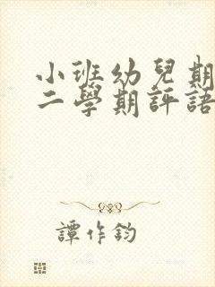 小班幼儿期末第二学期评语