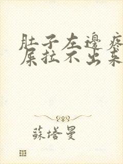 肚子左边疼想拉屎拉不出来怎么回事