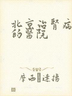 北京治肾病权威的医院