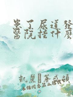 患了尿道发炎到医院挂什么科