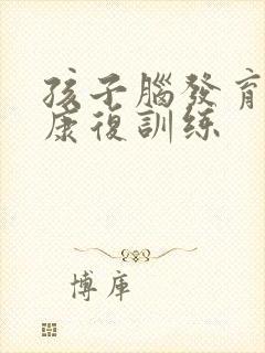 孩子脑发育迟滞康复训练