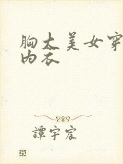 胸大美女穿情趣内衣