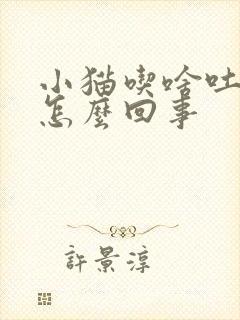 小猫吃啥吐啥是怎么回事