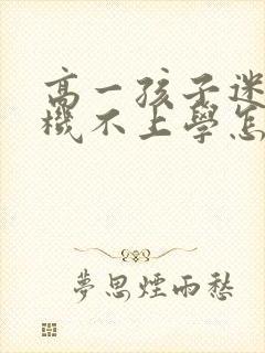 高一孩子迷上手机不上学怎么办