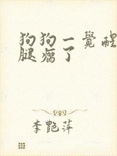 狗狗一觉醒来后腿瘸了