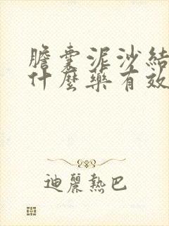 胆囊泥沙结石吃什么药有效