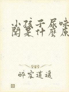 小孩子尿味大难闻是什么原因