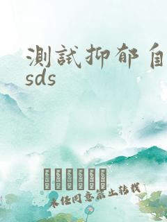 测试抑郁自测表sds