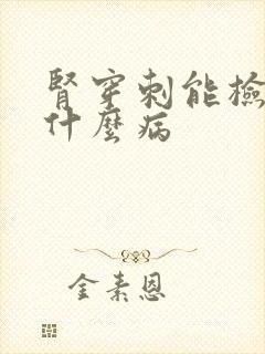 肾穿刺能检查出什么病