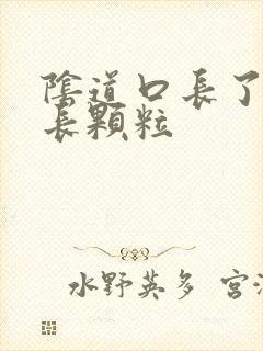 阴道口长了很多长颗粒