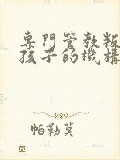 专门管教叛逆期孩子的机构