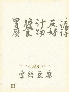 胃胆汁反流吃什么食物好得快