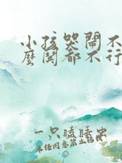 小孩哭闹不止怎么哄都不行