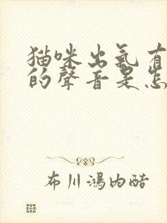 猫咪出气有呼呼的声音是怎么回事