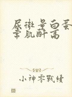 尿微量白蛋白正常肌酐高