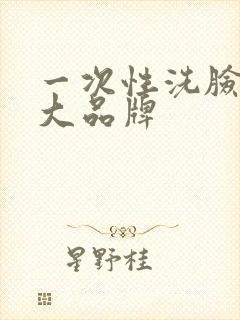 一次性洗脸巾十大品牌