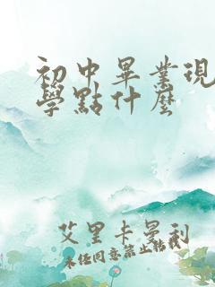 初中毕业现在想学点什么