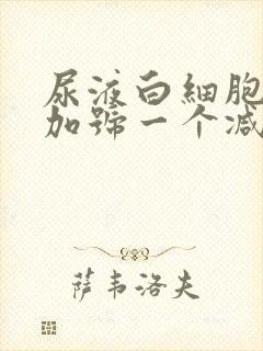 尿液白细胞一个加号一个减号