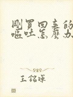 刚买回来的小狗呕吐怎么办