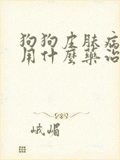 狗狗皮肤病掉毛用什么药治疗好