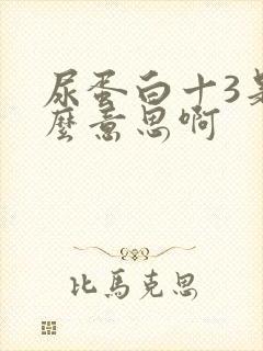 尿蛋白十3是什么意思啊