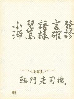 小儿语言发育迟滞怎样确诊